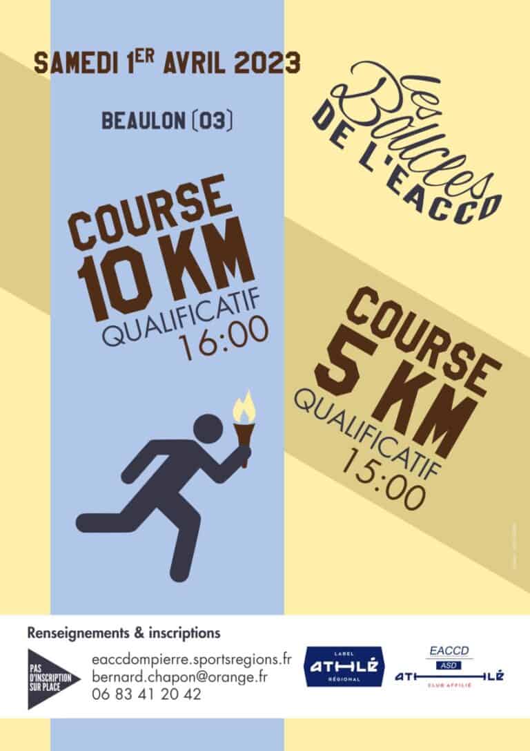 Les Boucles de l'EACDD 2023 - Affiche